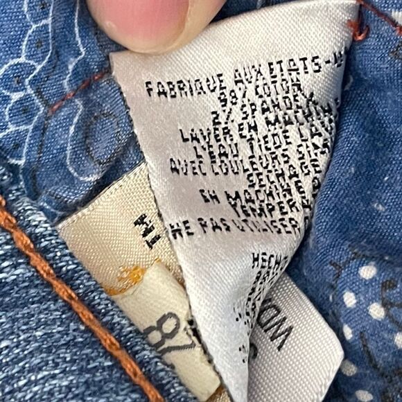 Antik Denim Boho Flare Leg Topstitched Mid-Rise Jeans Sz 28 - Picture 6 of 10